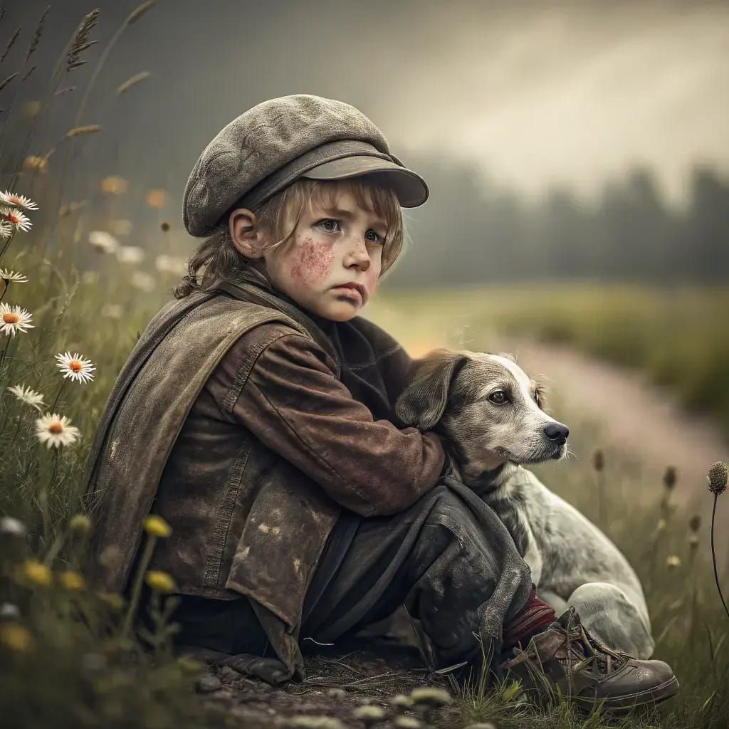 A Russian Boy With His Scruffy Doggy 🐶🐶😁