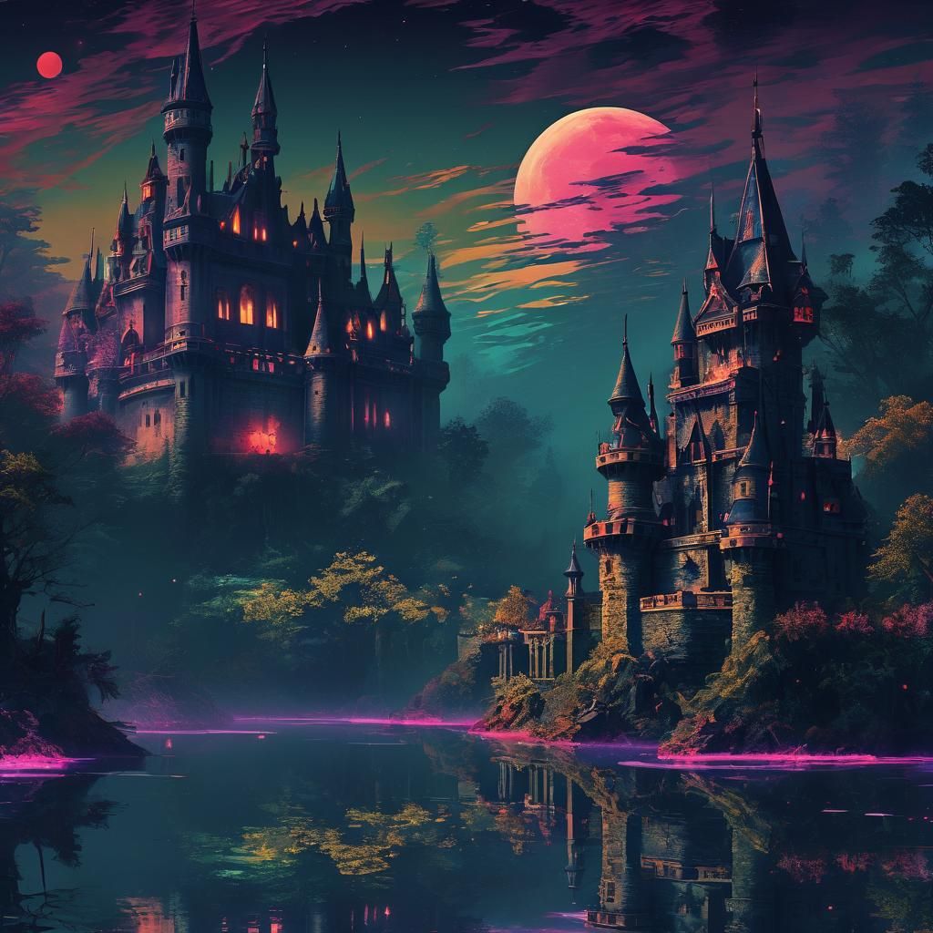 castle on the river   by @doomflower