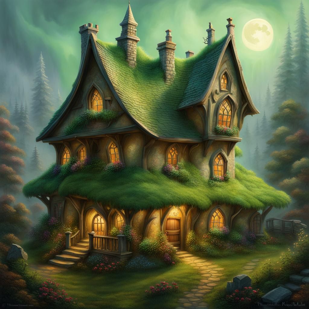 friendly witch house - AI Generated Artwork - NightCafe Creator