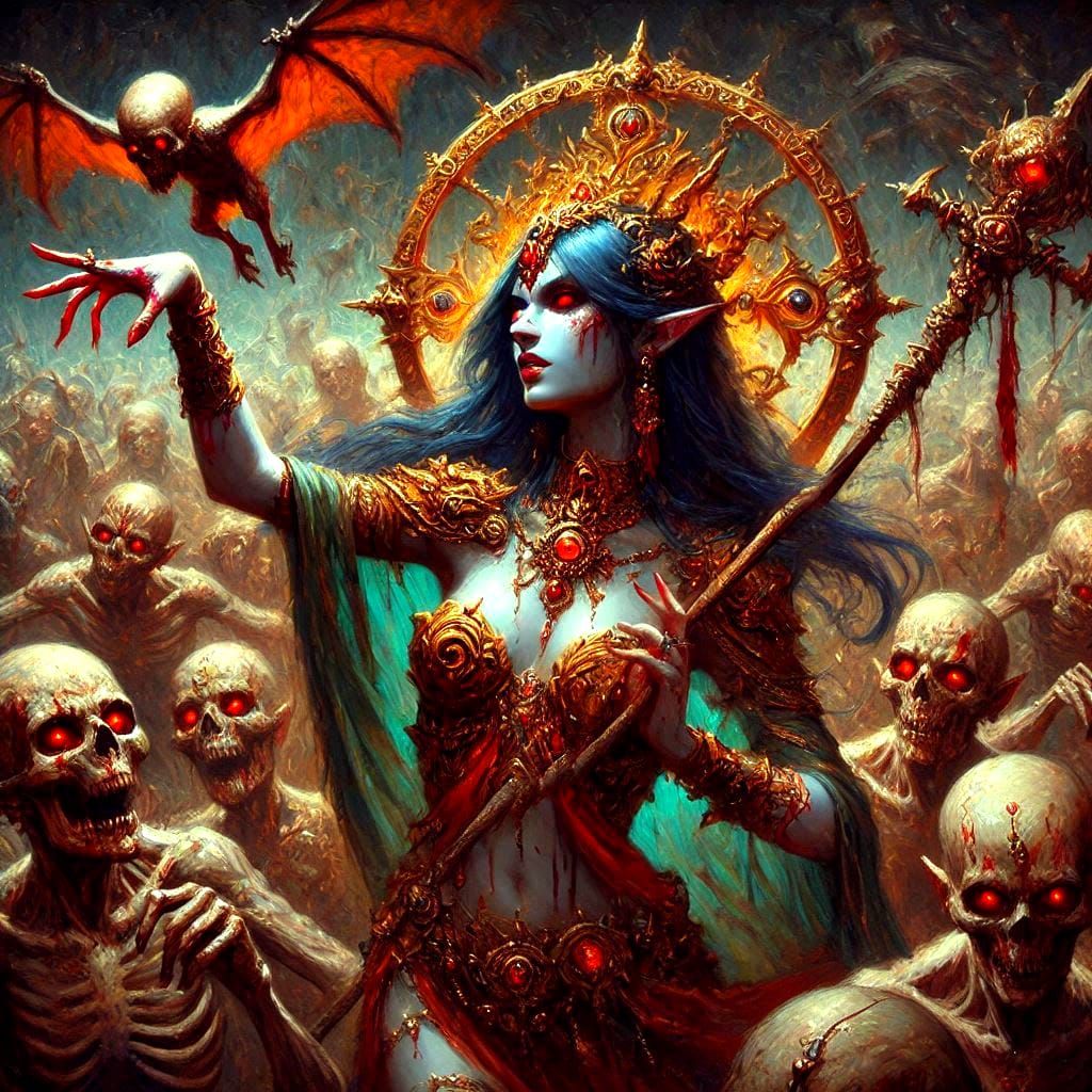 My Dark Fantasy Series blood elf summoner