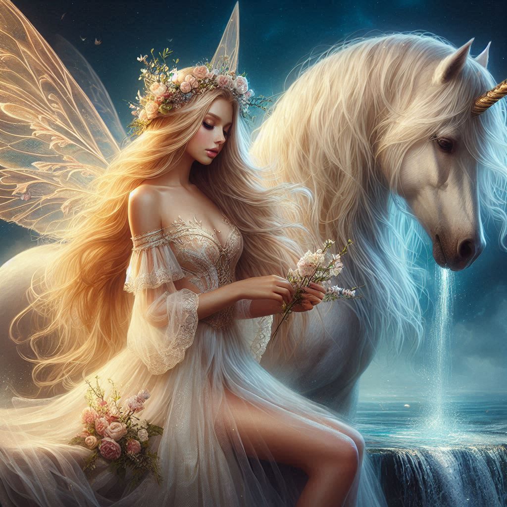 Fairies and Unicorns (2)  by @T White