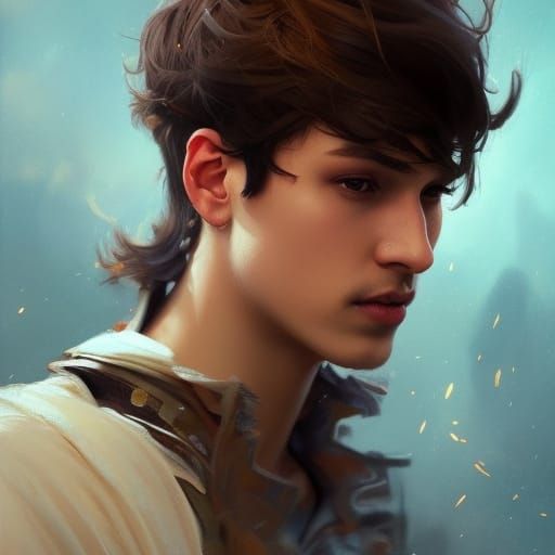 cute prince, brown hair