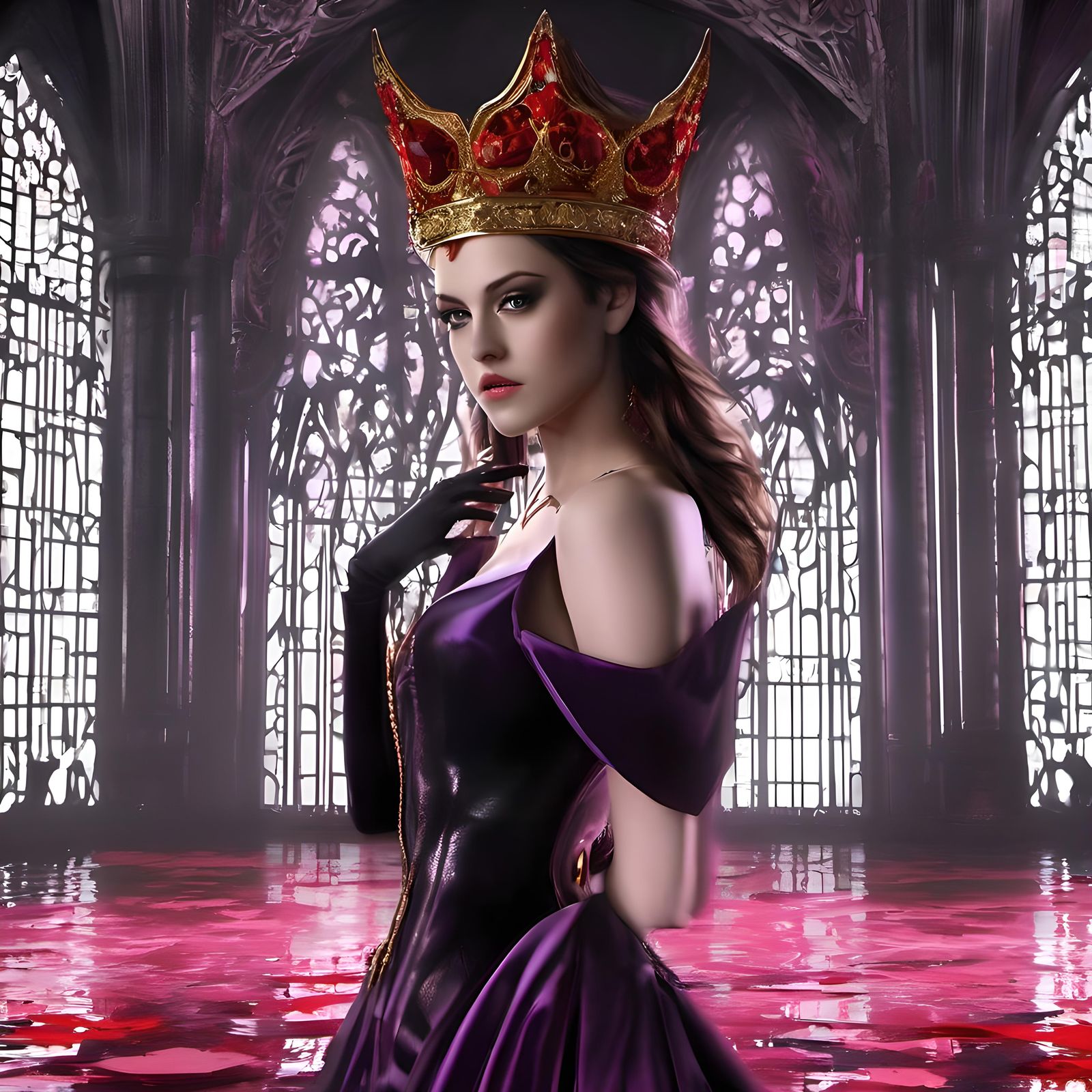 Hypothetical human form shadow queen from paper Mario the th...