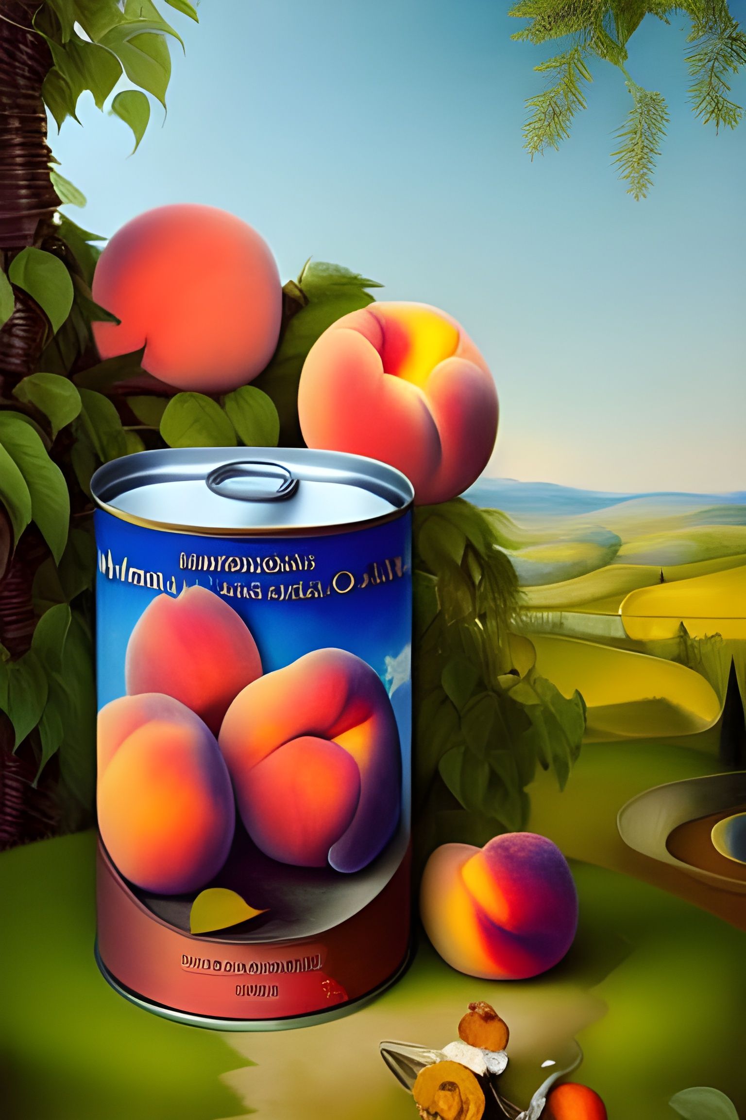 Peaches come from a can AI Generated Artwork NightCafe Creator