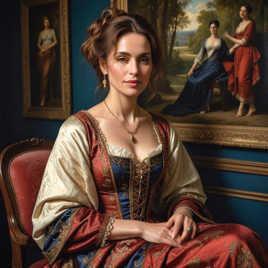 Hyperrealistic Portrait of a Charming Lady