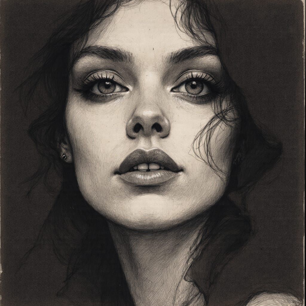 <lora:LSR - 3d:1.0> fine line drawing on dark background