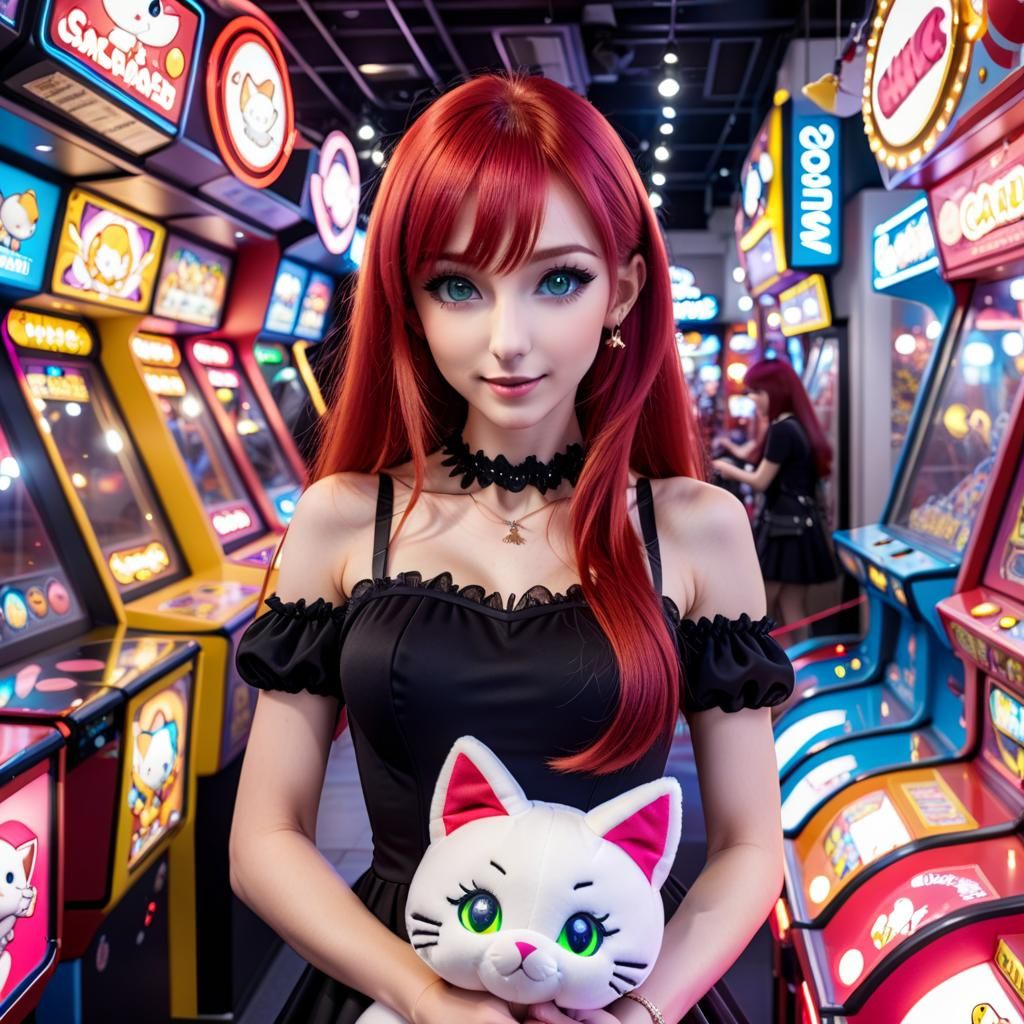 Playing UFO Catcher/ Crane Game to win Plushies 🐻🐰😍