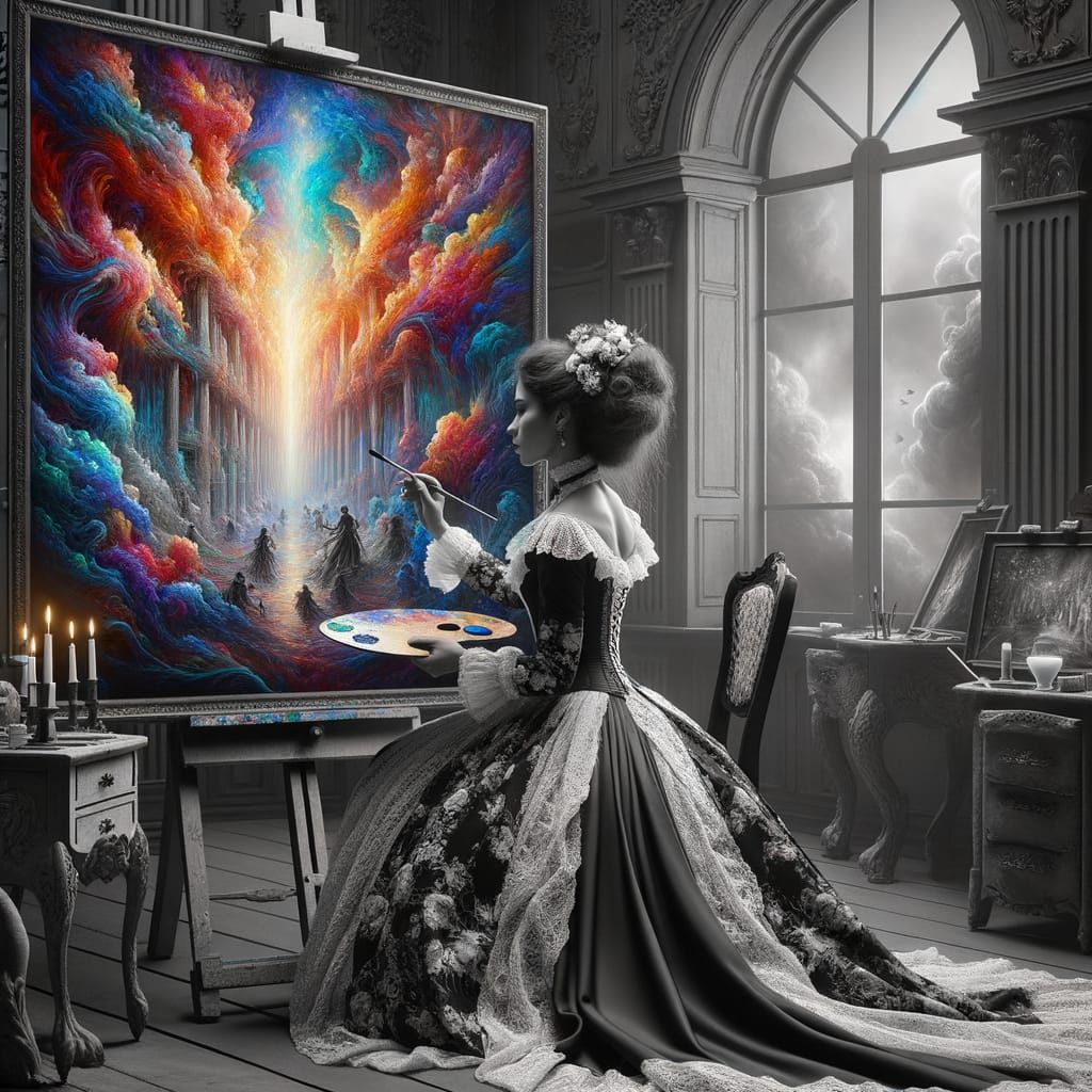 Bringing Color Into the World  by @Shywolf