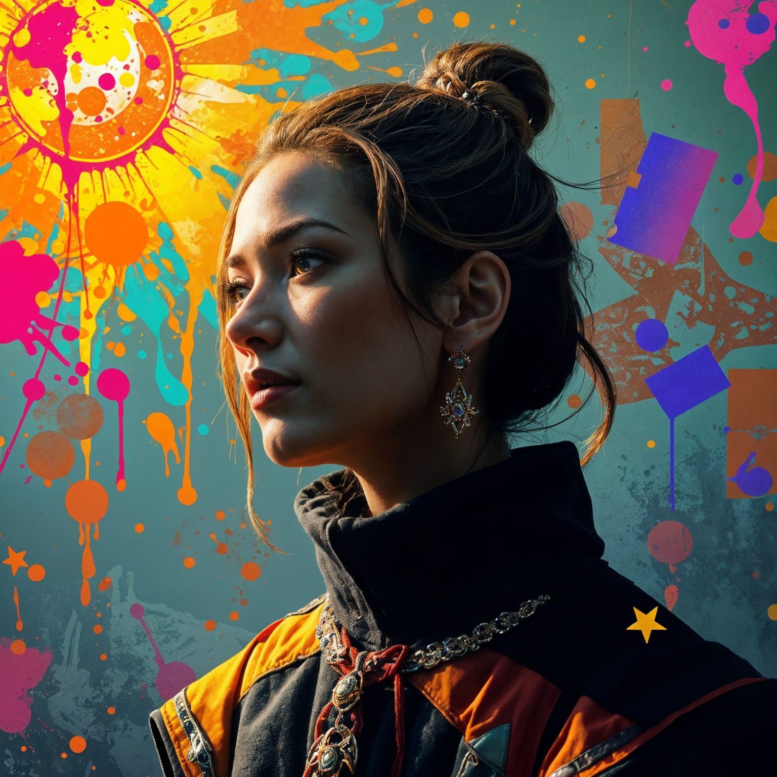 Ethereal Beauty in Vibrant Splendor