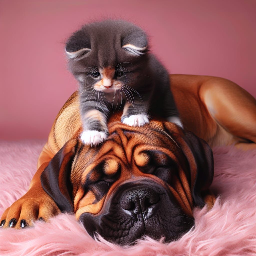 A nice little head massage,here I am taking the tension away from you ..and then you let me sleep against ...  by @Piboulou 