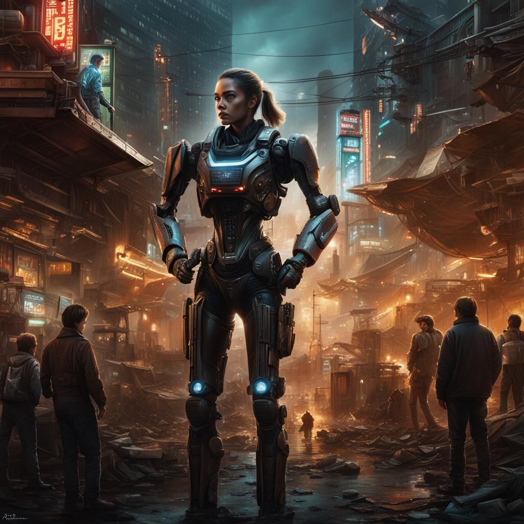 Ai lives in a bleak capitalist dystopia where she struggles ...