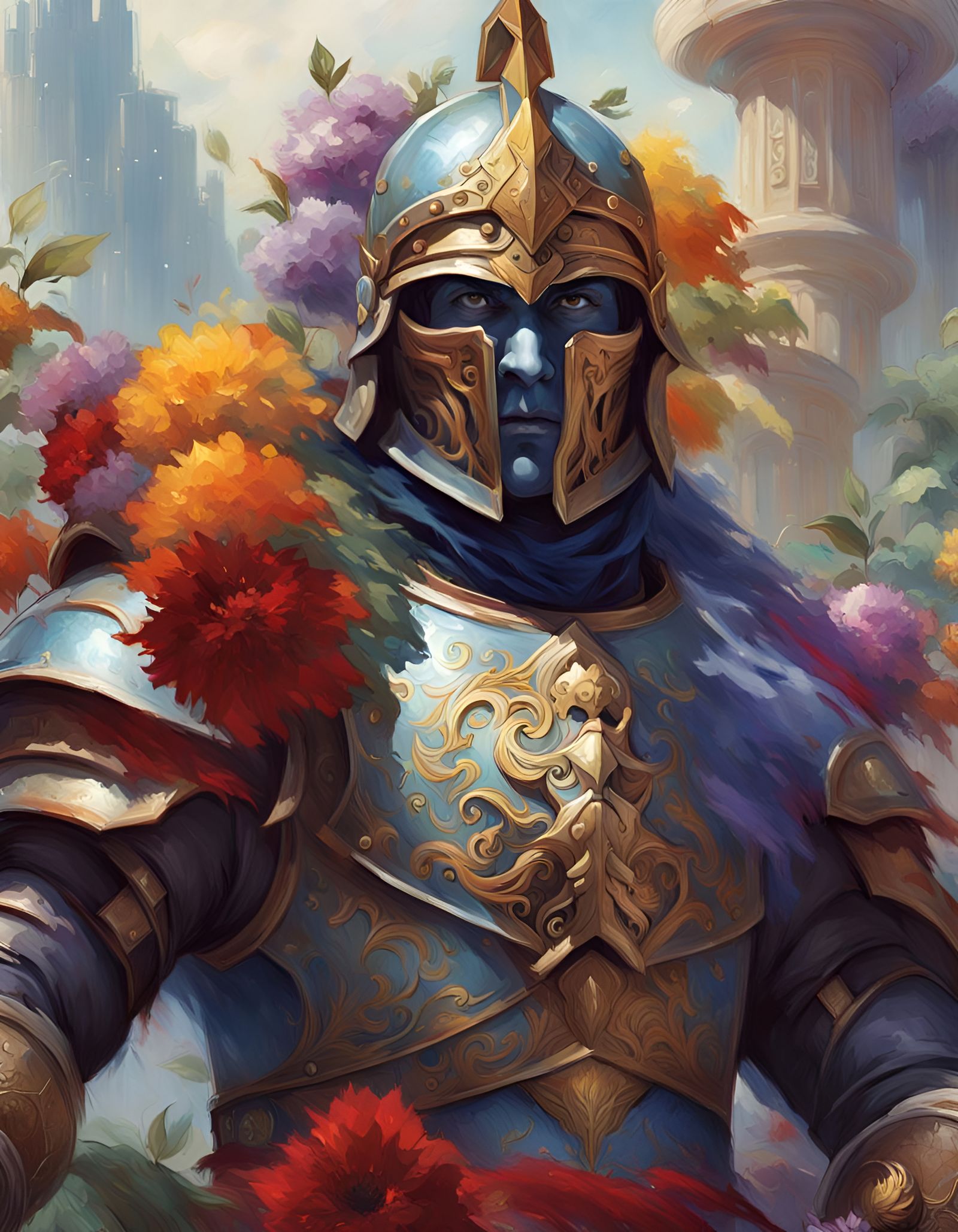Floral Warrior  by @RandomlyGeneratedName