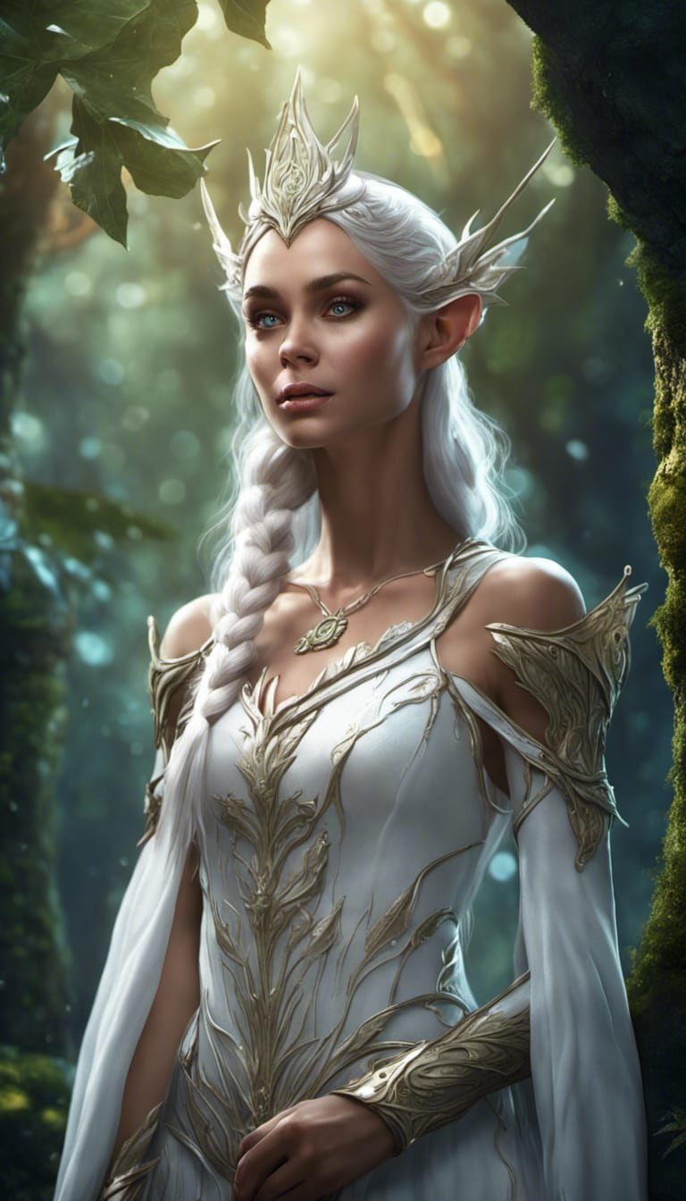 Beautiful Elfin Princess - AI Generated Artwork - NightCafe Creator