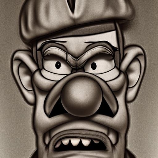 Old Withering Waluigi
