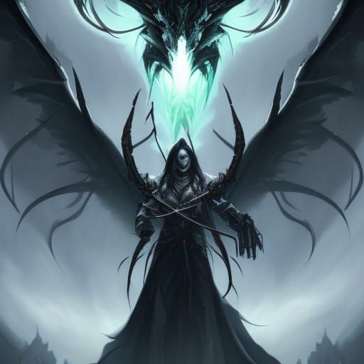 Detailed Portrait of Savathûn in Art Nouveau Style