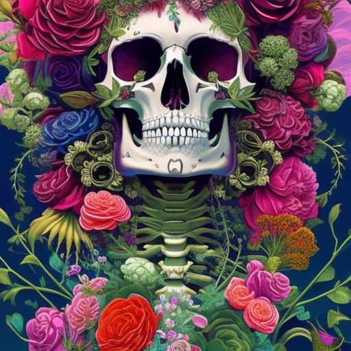 Beautiful handsome cute front portrait Skeleton ☠️ skull 💀 ...