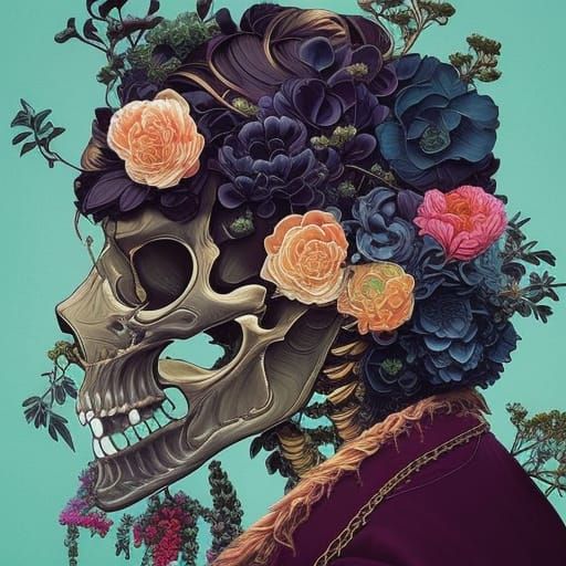 Beautiful handsome cute front portrait Skeleton ☠️ skull 💀 ...