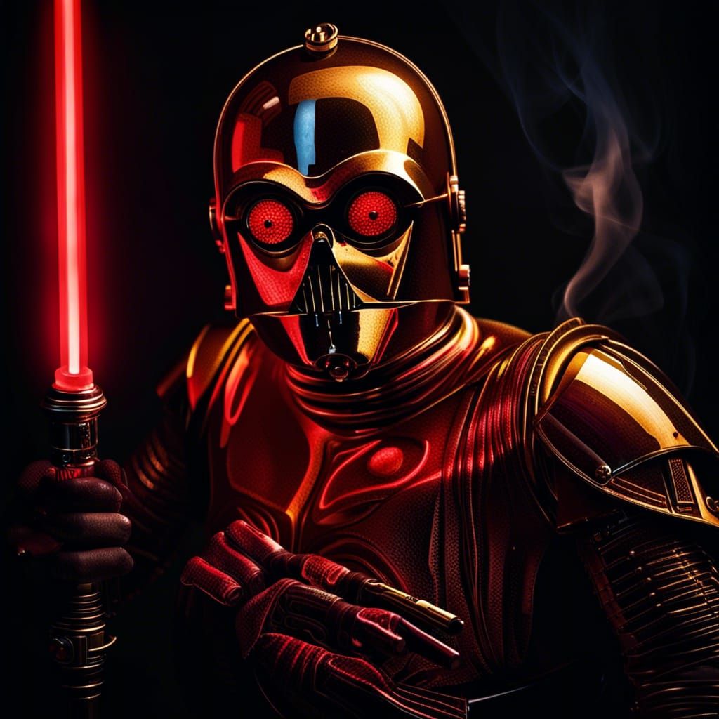 Darth C-3PO - AI Generated Artwork - NightCafe Creator