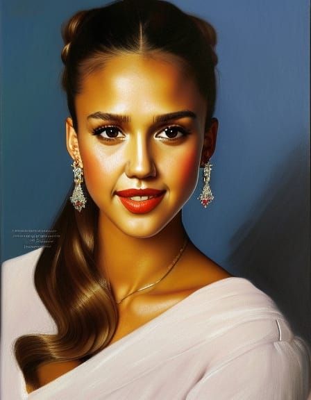 Jessica Alba - AI Generated Artwork - NightCafe Creator