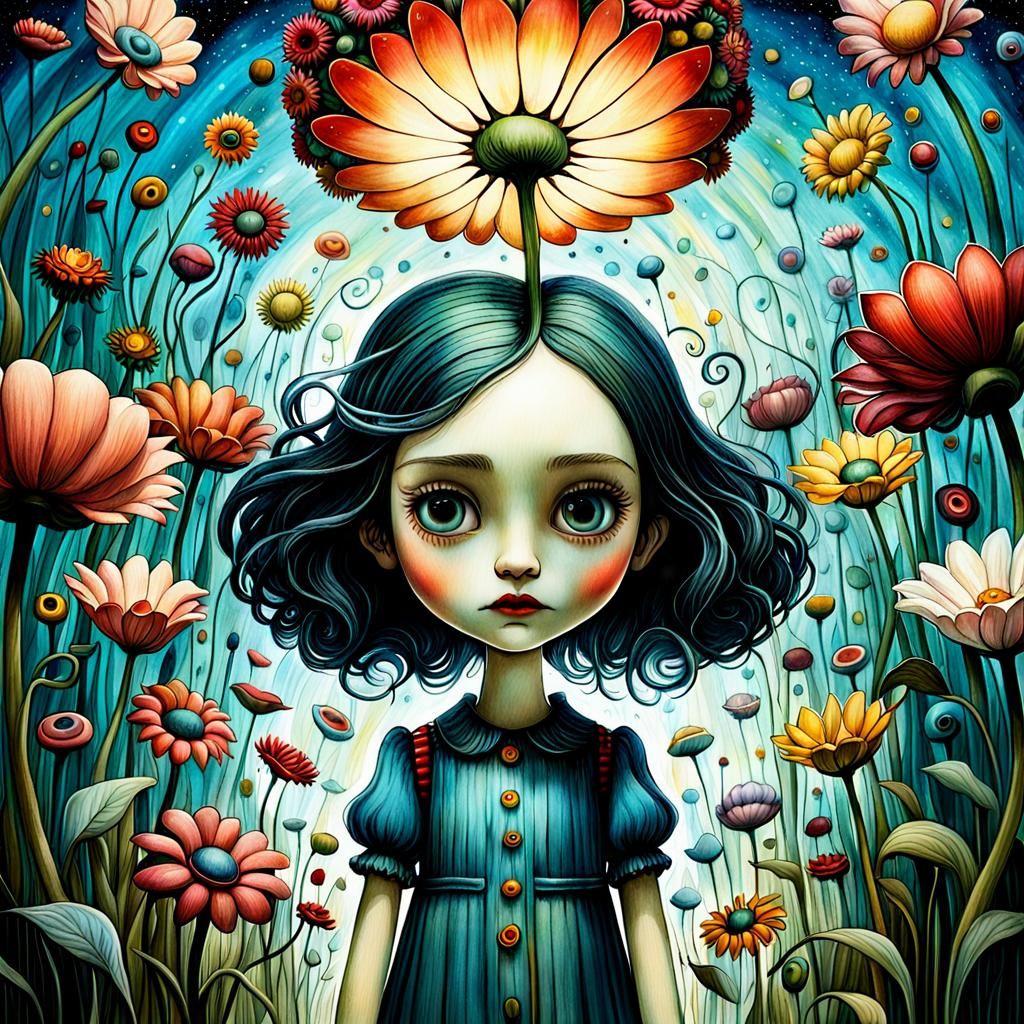 The flower girl
