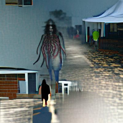 Scary entity walking towards me