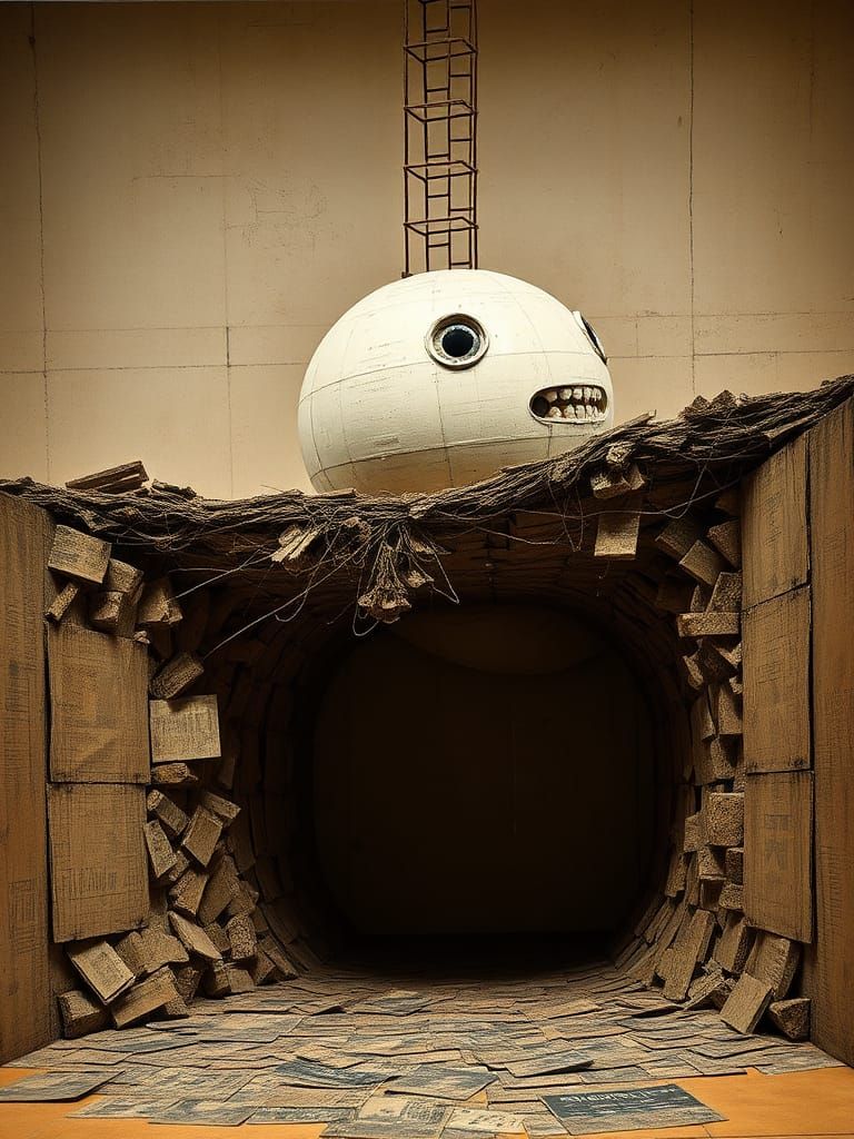 Duchampian Surrealist Illusion by Bontecou, Ernst and Yamamo...