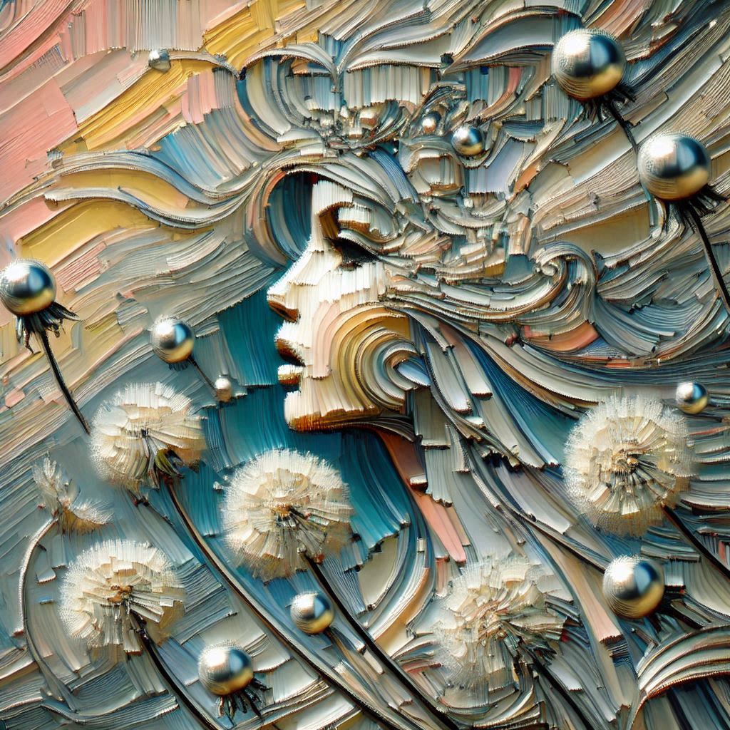 A woman with poppies