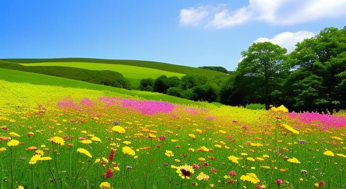 Beautiful flower meadow    0998 