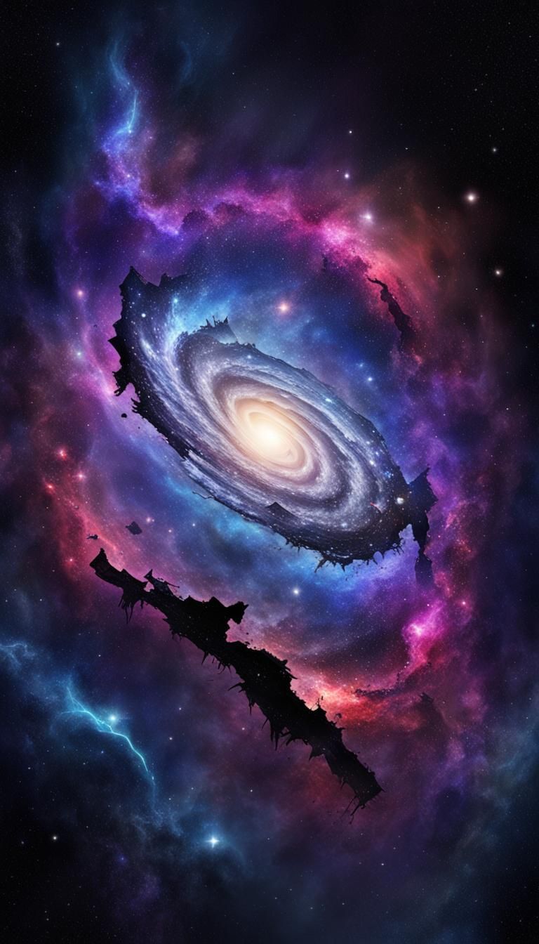 Destroyed galaxy