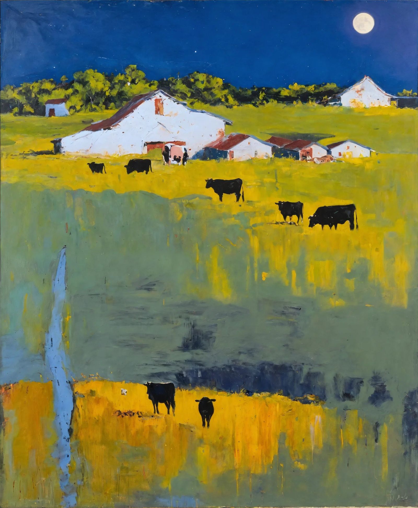 Moon and Cows