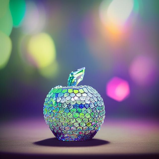Crystal Apple - AI Generated Artwork - NightCafe Creator