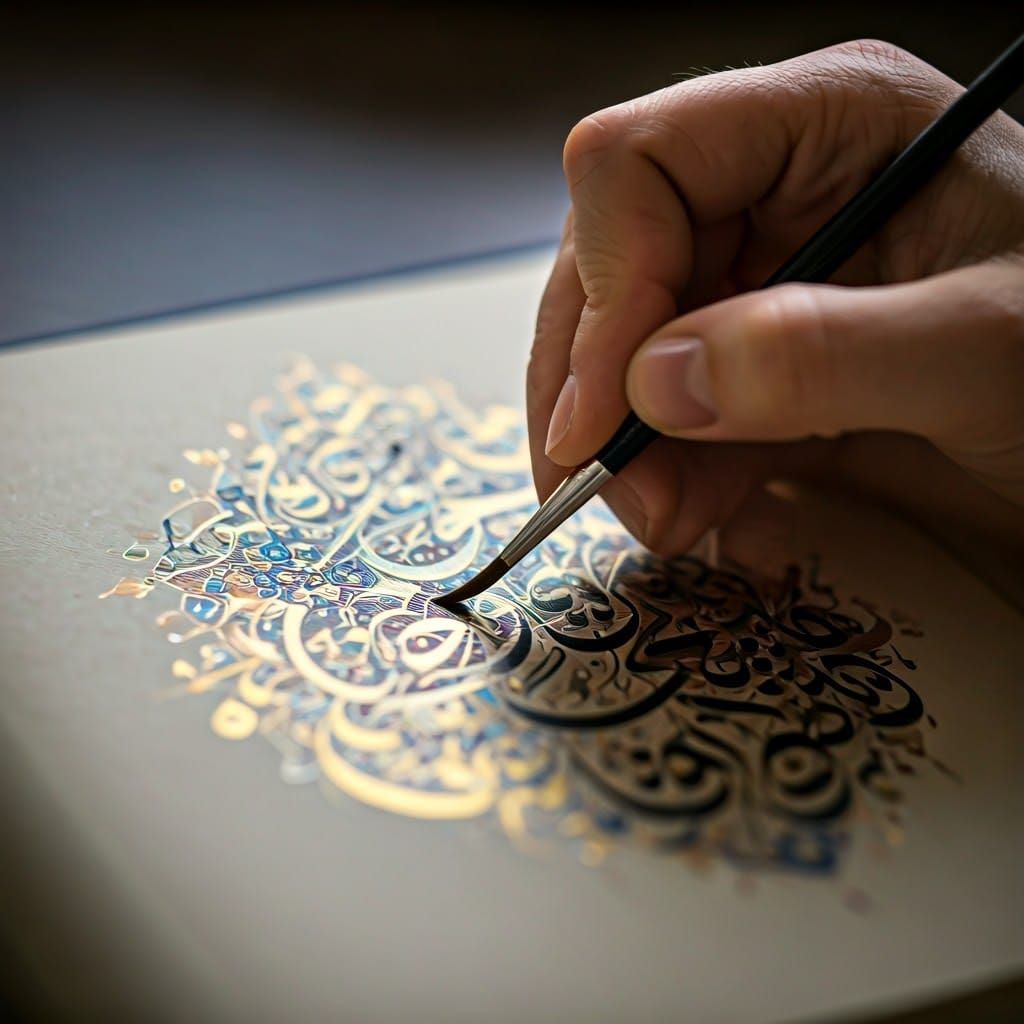 Calligraphie arabe.  by @Eric