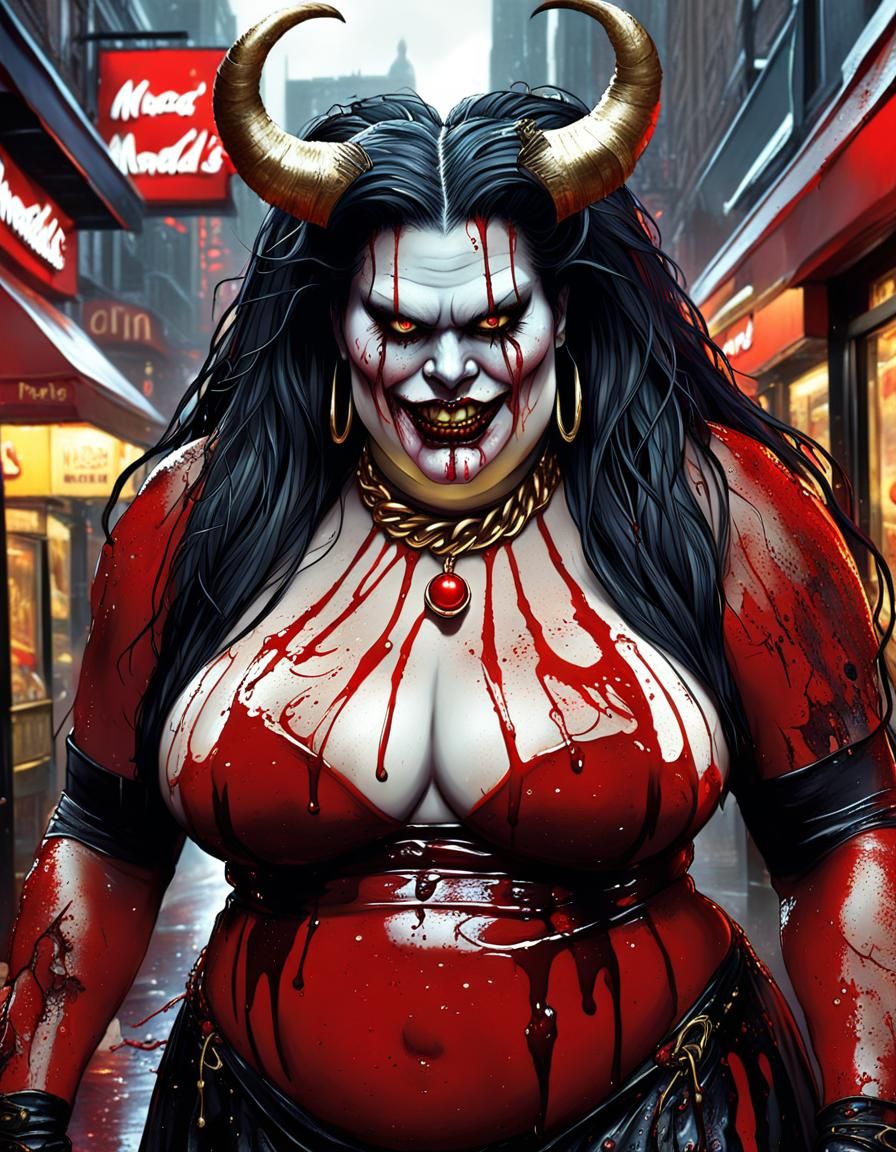 Gluttony Demoness  by @Guille