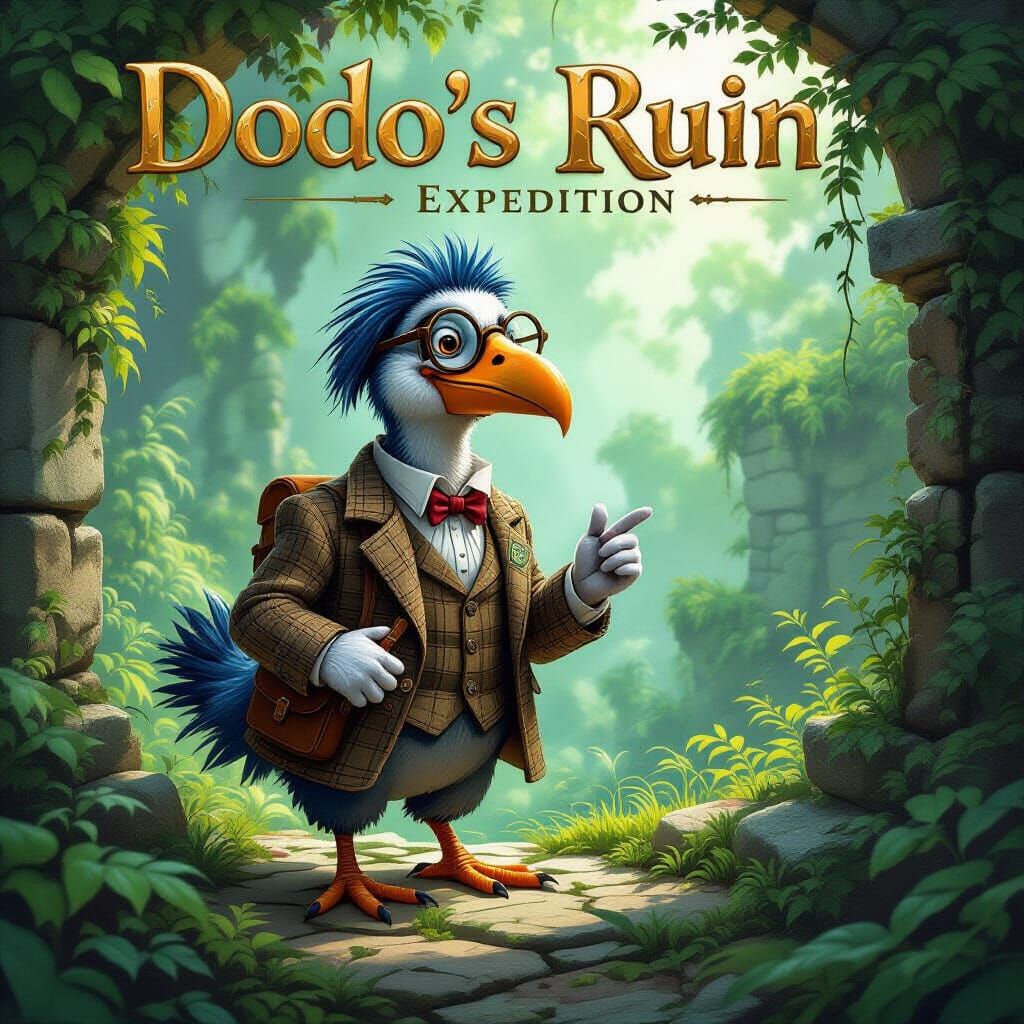  an adventure game titled "Dodo's Ruin Expedition", (learn something new)  by @niles cc lover