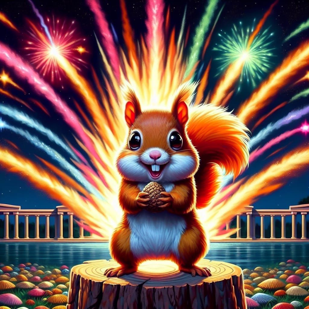 Emoji Assortment: Explosion, Heart Eyes, Squirrel, Palette