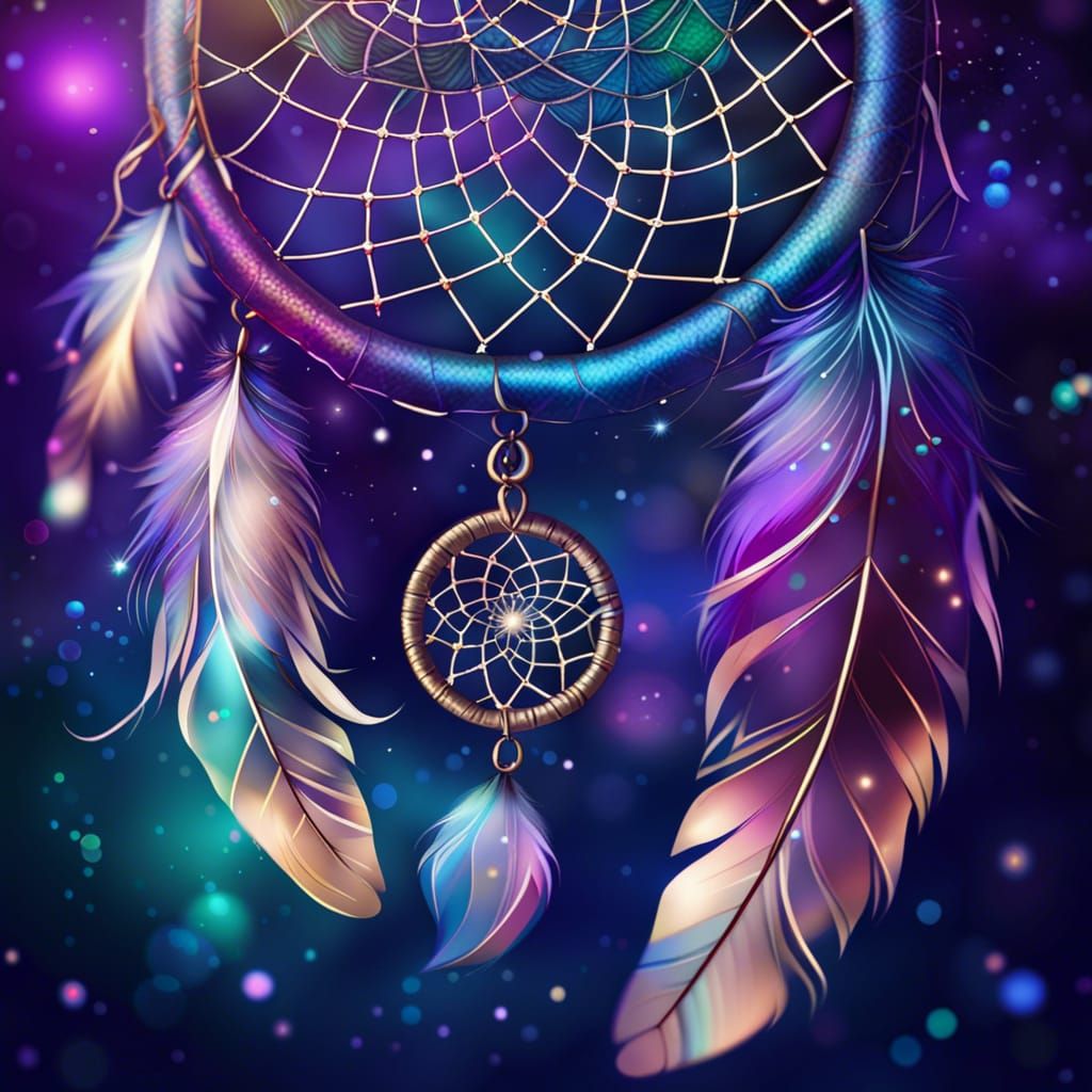 Silk Dream catcher - AI Generated Artwork - NightCafe Creator