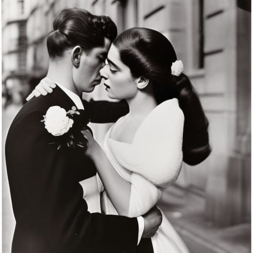 robert doisneau, le baiser, beautiful people, perfect face, ...