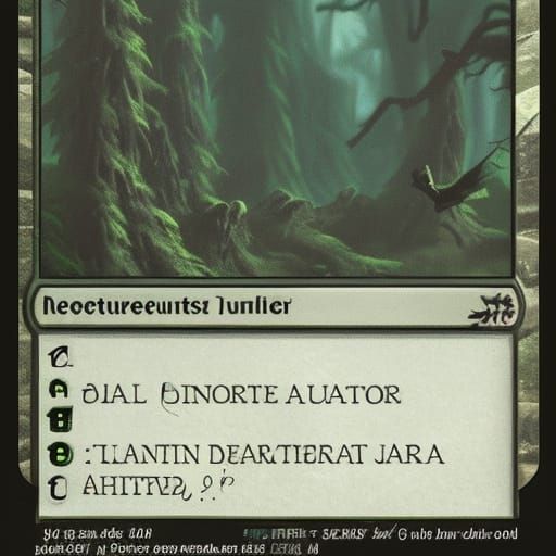 magic the gathering card deep dark woods