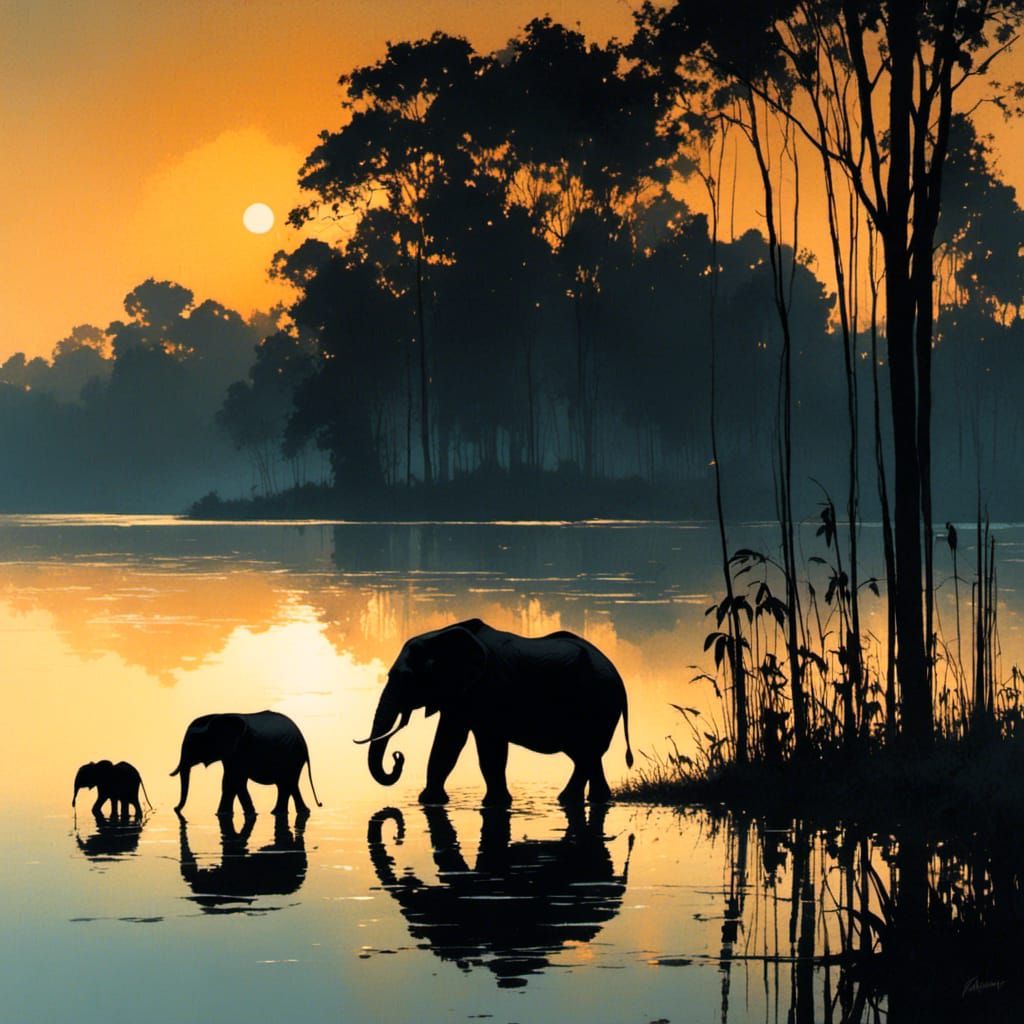 <lora:Silhouette Art:1.0> 
