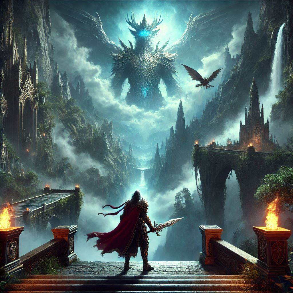 A guardian watching over the entrance to a secret kingdom