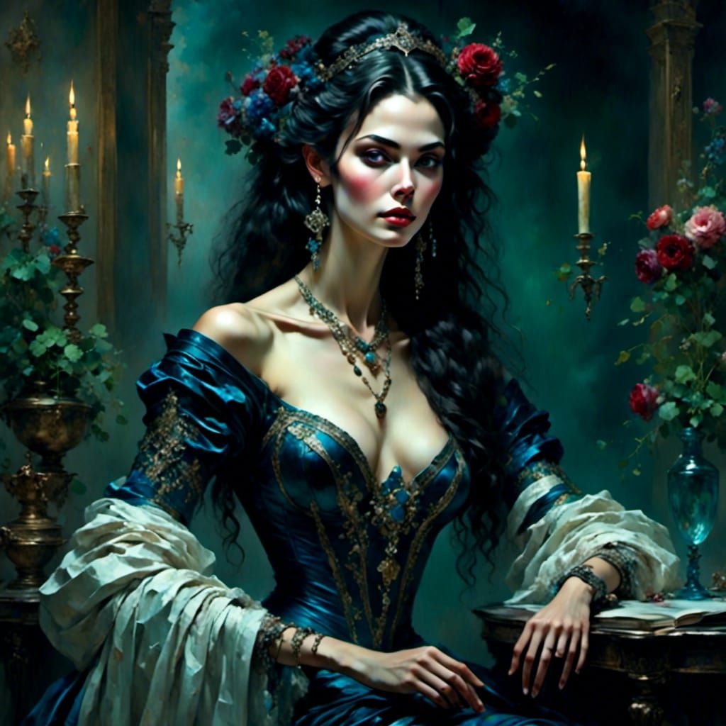 Another unattainable image of beauty. At least she has too many fingers and one is half missing. 