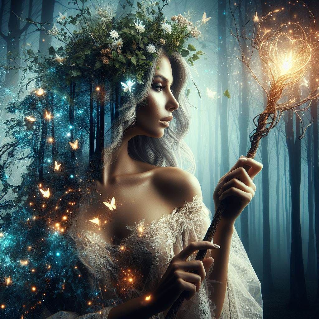 The enchantress of fireflies   by @CloST 