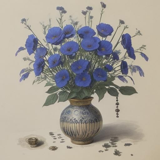 My bells, steppe flowers - what do you look like to me, dark...