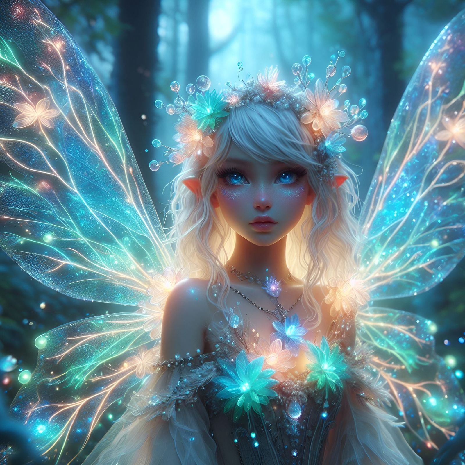 Bioluminescent Fairy  by @Rosie