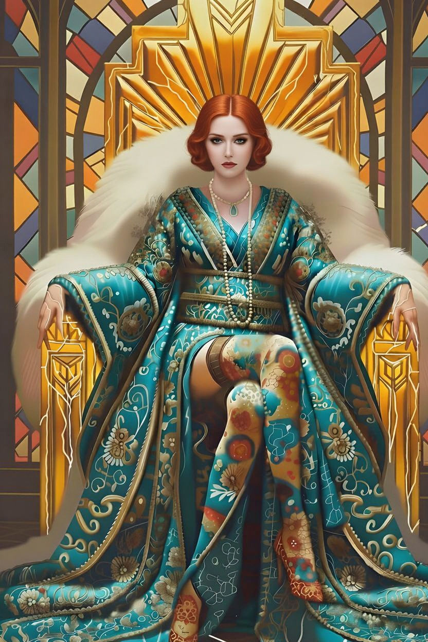 Throne with Kinsugi in white gold