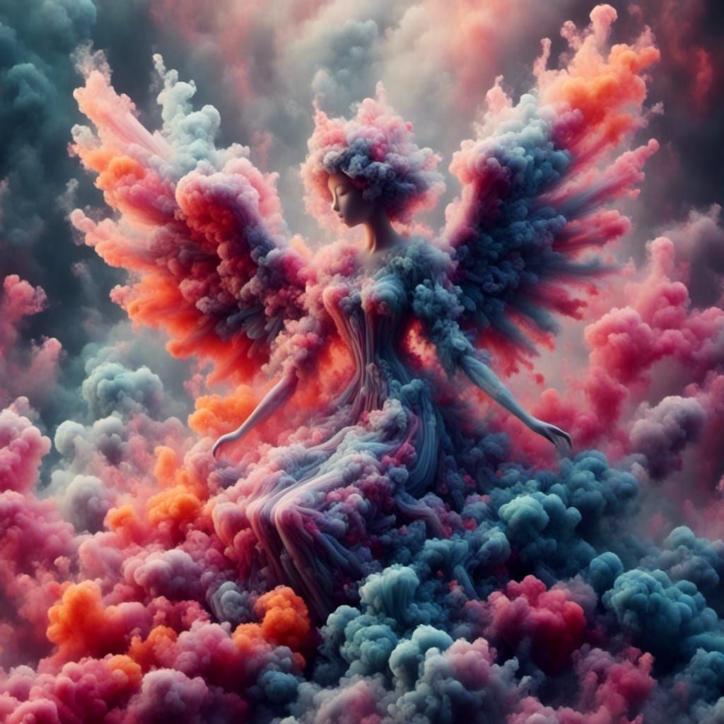 She appeared in a puff of smoke  by @thane of fyfe