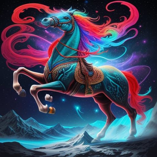 Cosmic Horse Puzzle in Alps