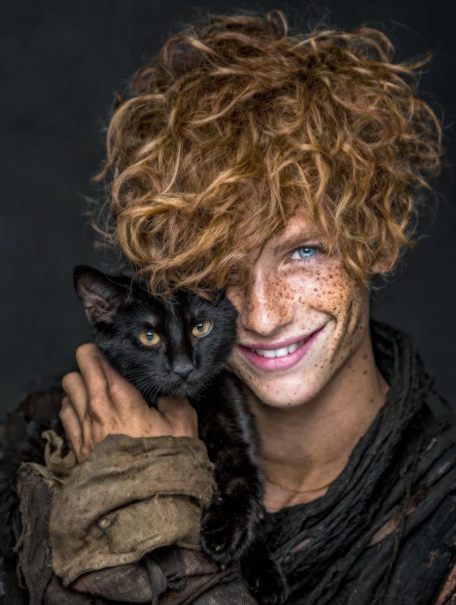 Red hair and freckles