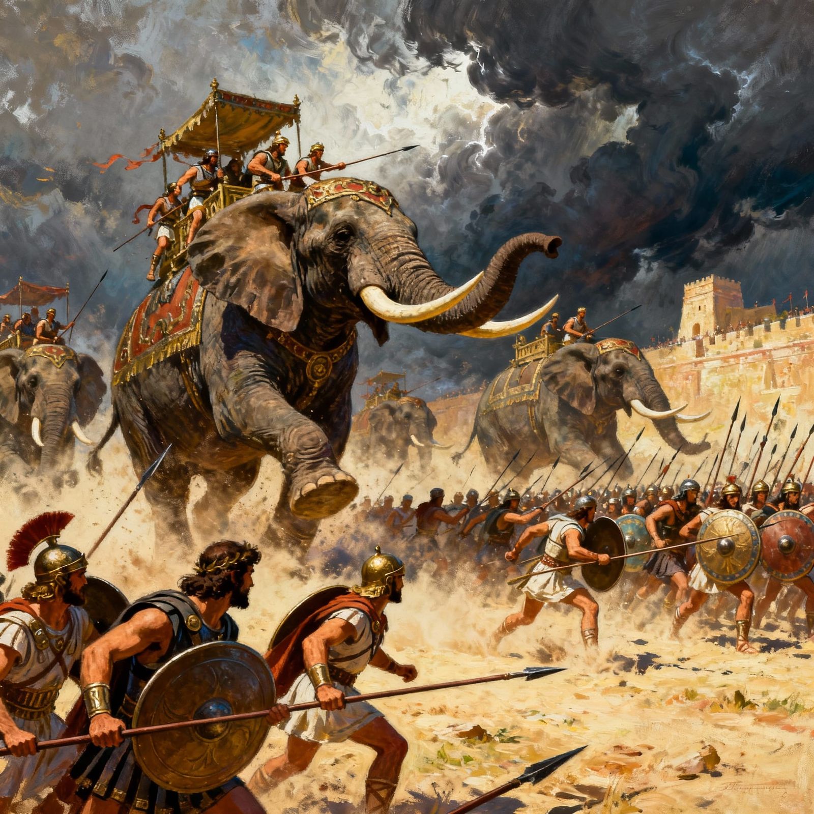Epic Battle: Greeks Elephants vs Hasmoneans