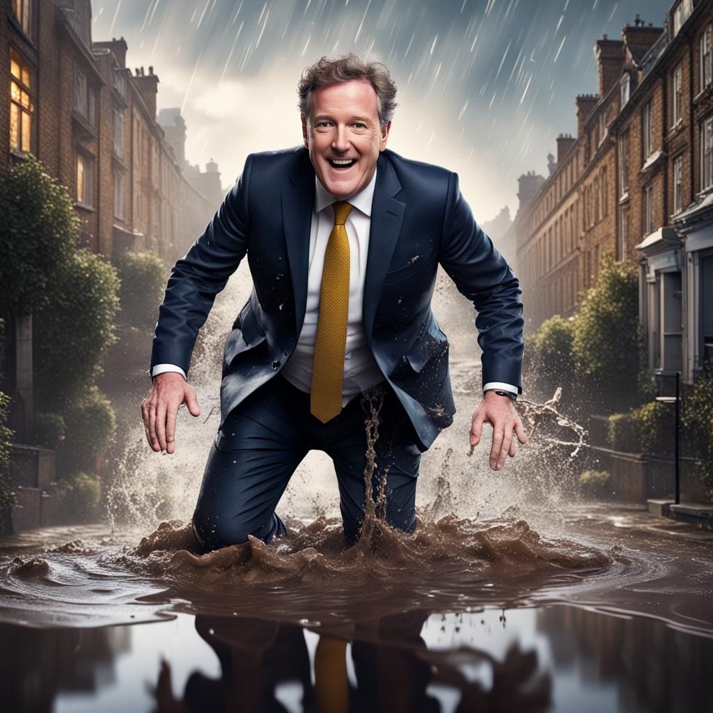 Piers Morgan learns how to enjoy himself